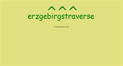 Desktop Screenshot of erzgebirgstraverse.de